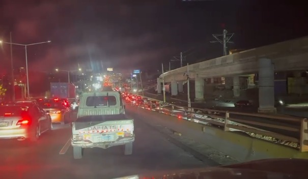 Gran congestionamiento reportado en la ruta Cibao-Santo Domingo