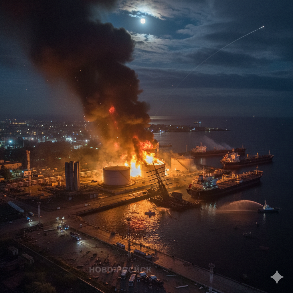 El impacto de los misiles Neptuno puerto ruso Novorosíisk en la infraestructura energética