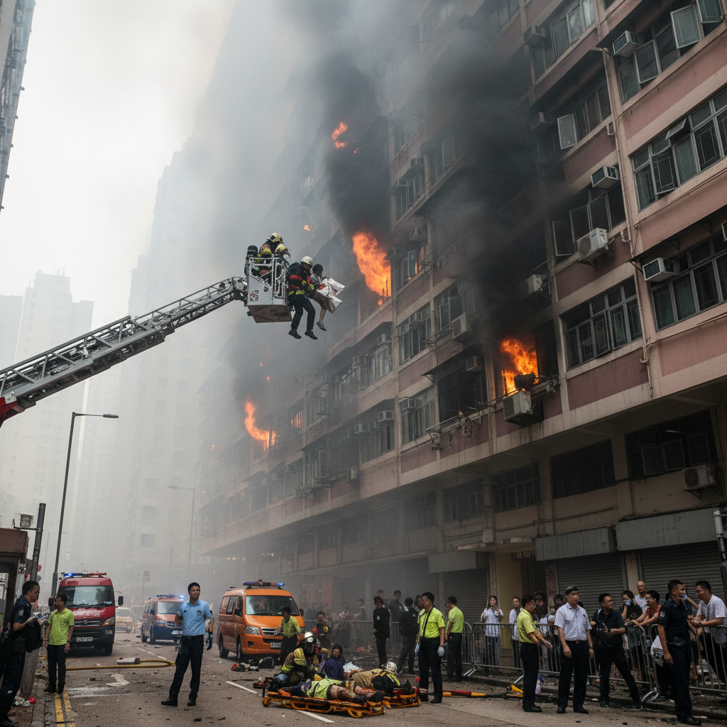 Hong Kong incendio desaparecidos