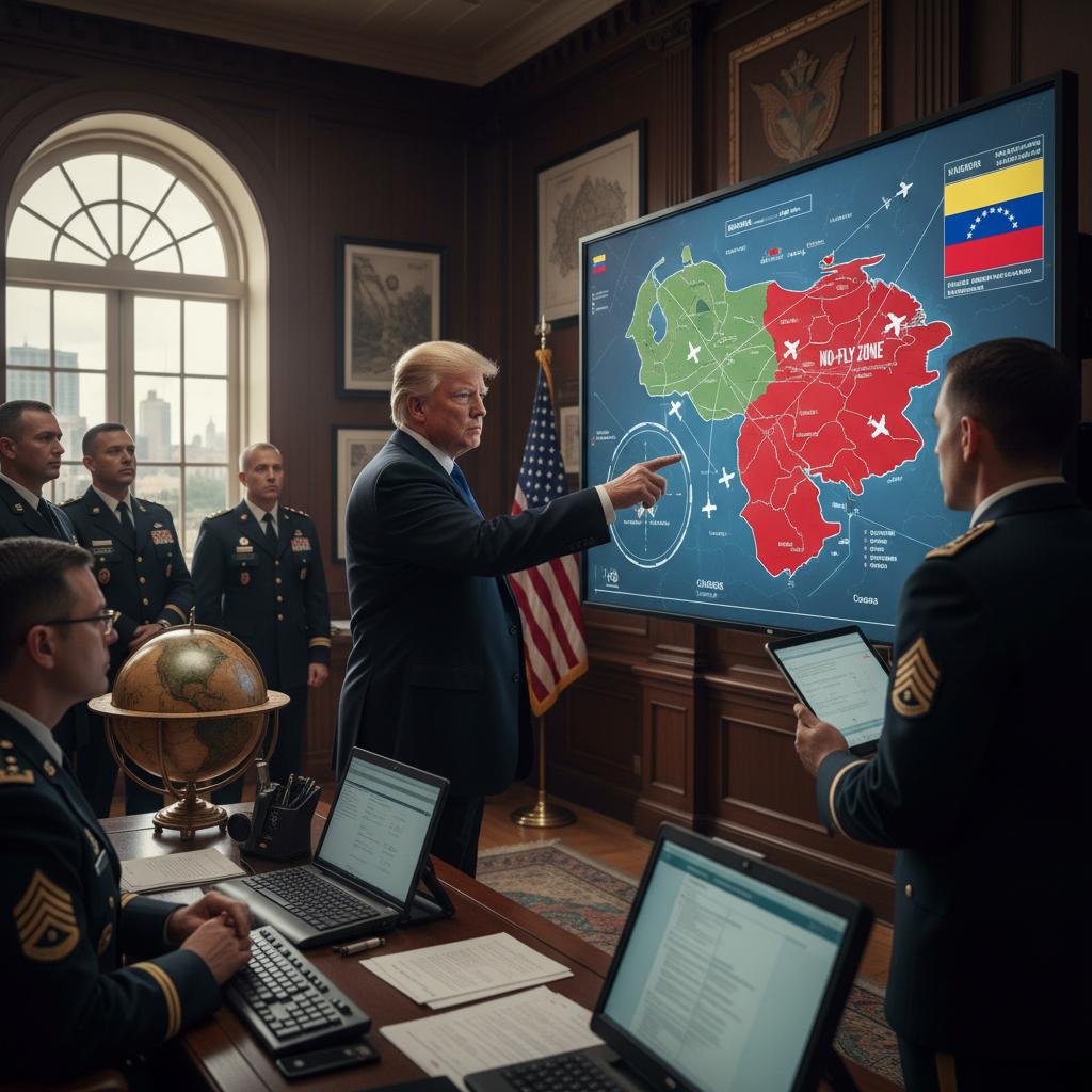 Trump espacio aéreo Venezuela