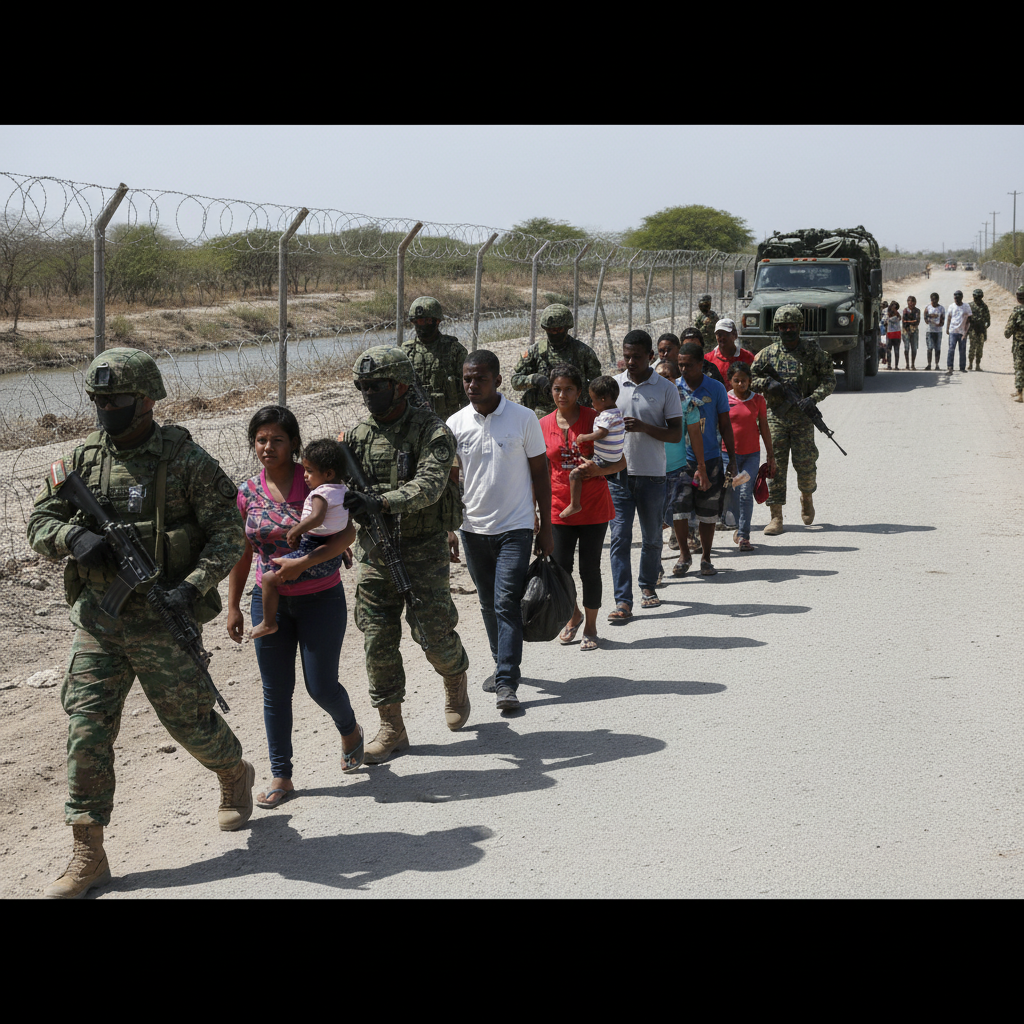 Urgente: 129 haitianos indocumentados detenidos en Valverde