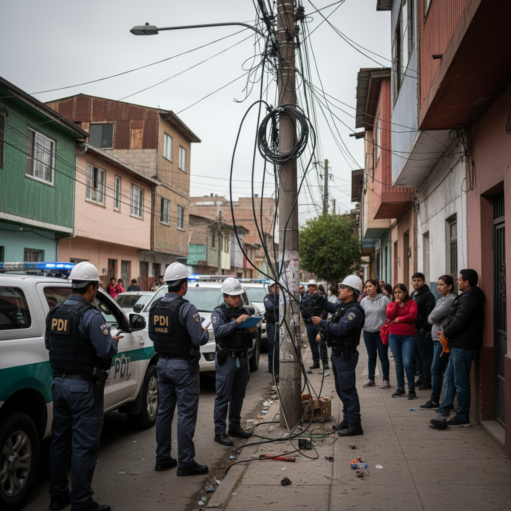 Operativo antifraude eléctrico en Santiago