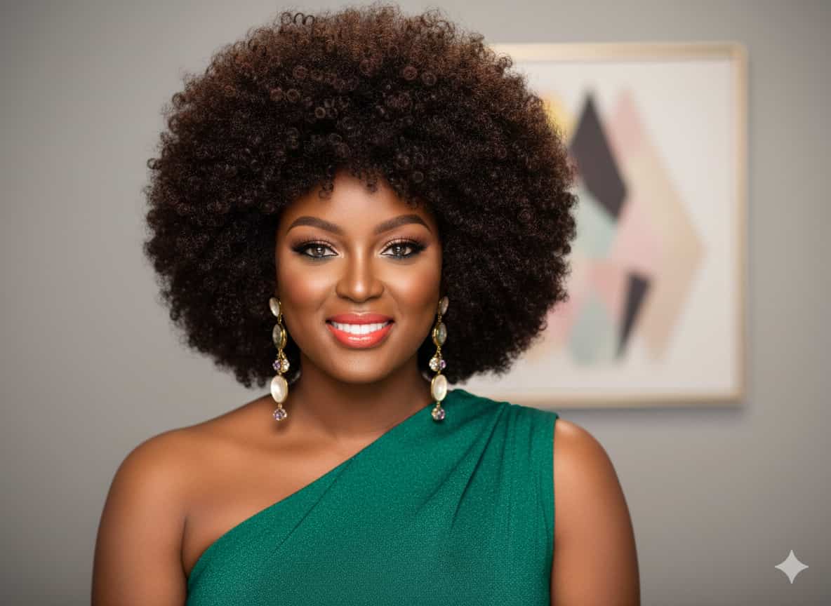 Amara La Negra al frente de la alfombra roja