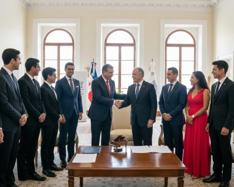 Presidente Abinader recibe a Michel Camilo