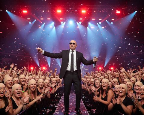 Pitbull y el récord Guinness calvas postizas en Londres