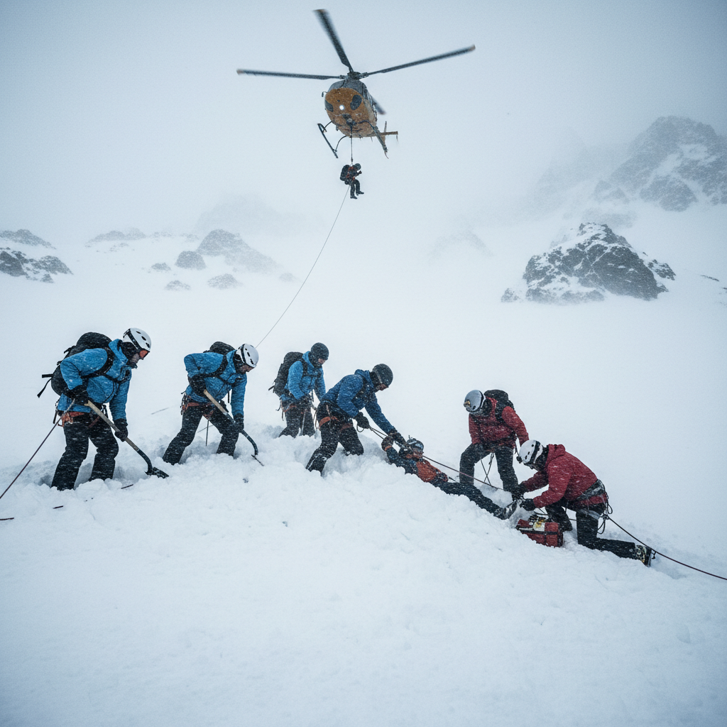 esquiadores desaparecidos