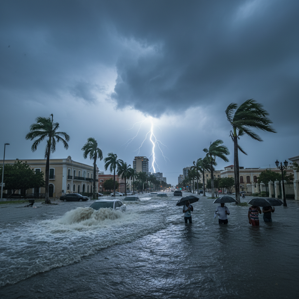 vaguada fuertes aguaceros