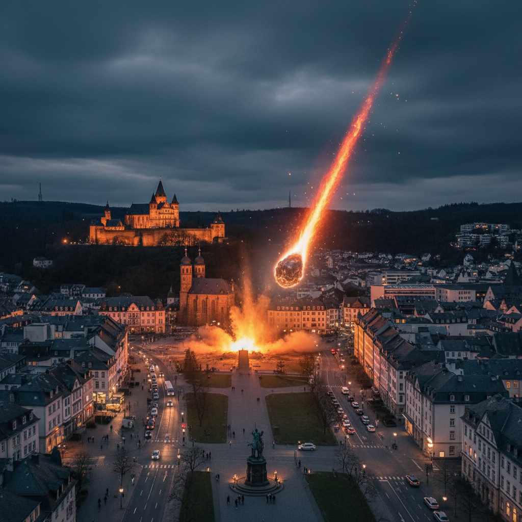 Meteorito sobrevuela Alemania