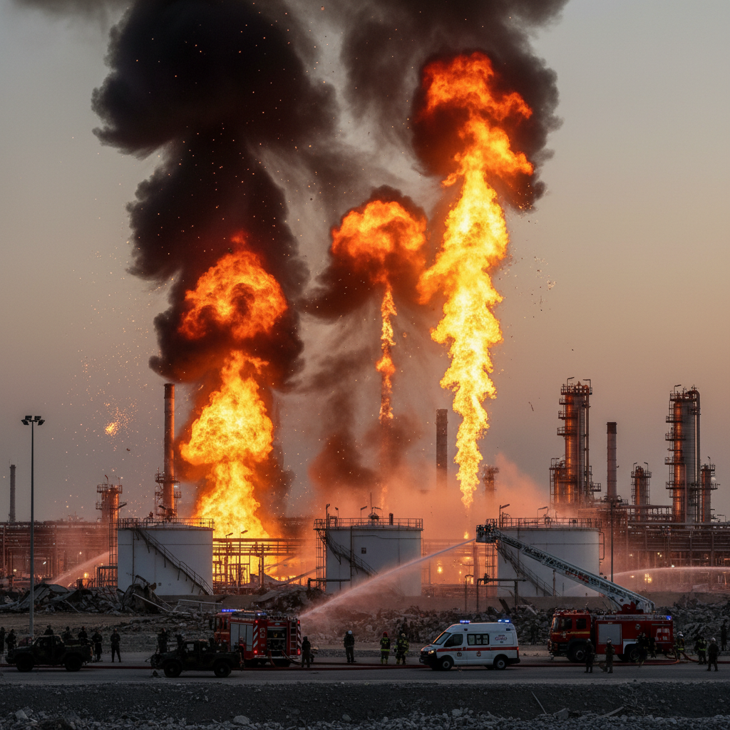 Irán ataca refinería Catar