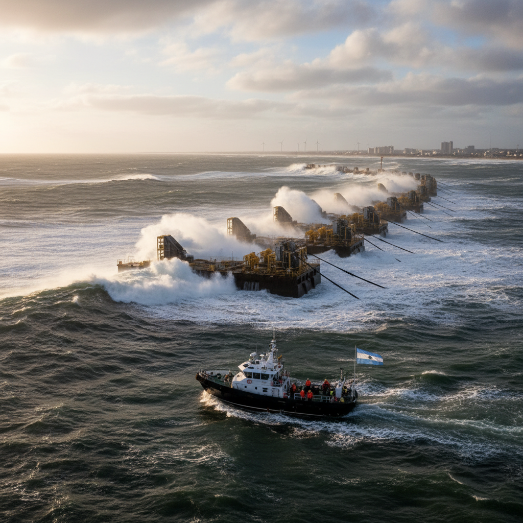 movimiento de las olas