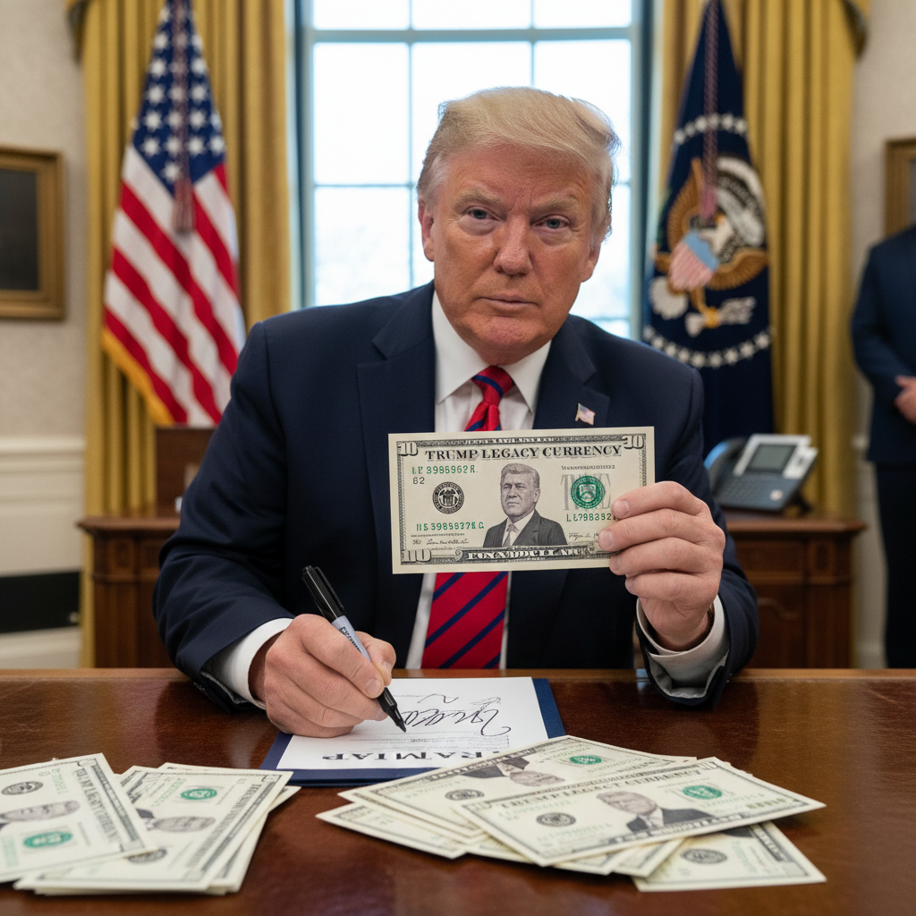 firma Trump billetes