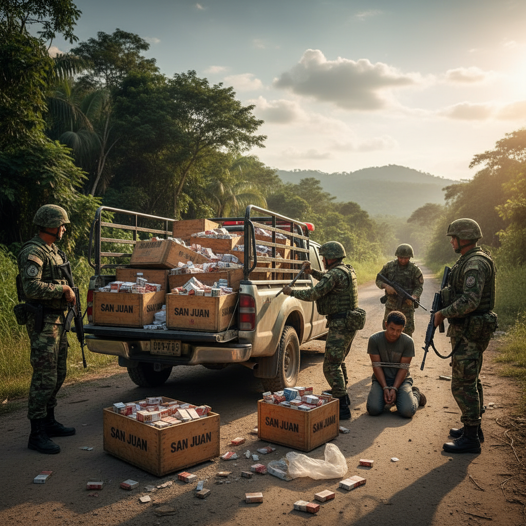Contrabando Cigarrillos San Juan: Detalles del operativo en Bohechío