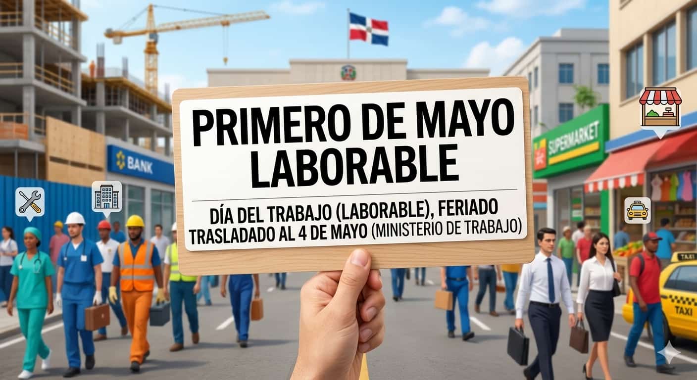 El Ministerio de Trabajo ha reiterado que el primero de mayo es laborable en RD