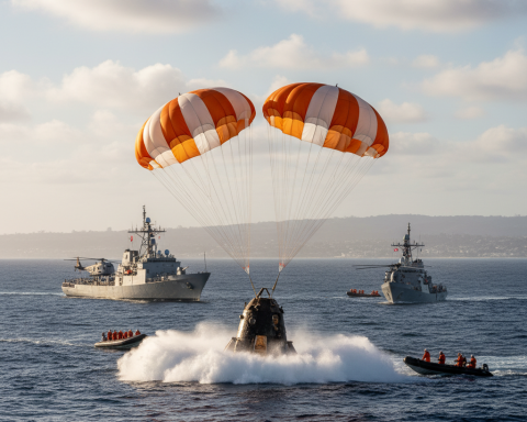 zona del amerizaje de Artemis II