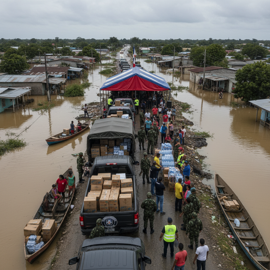 Gobierno dominicano ofrece respuesta inmediata a lluvias en región Este