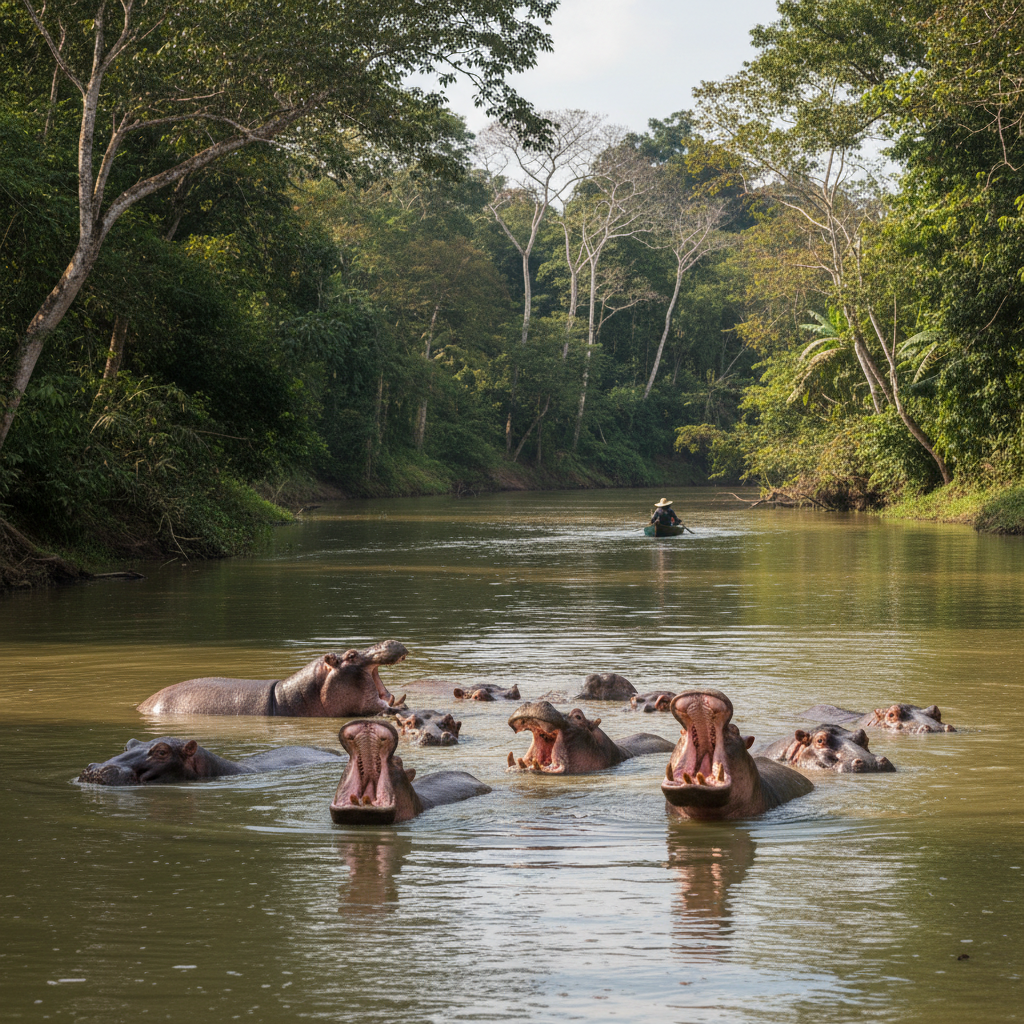 sacrificar hipopótamos
