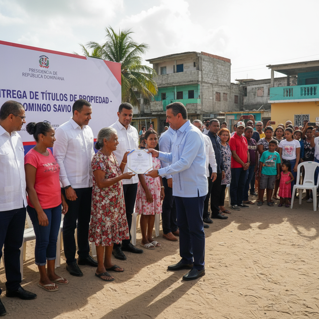 Títulos de propiedad para 2,000 familias en Domingo Savio