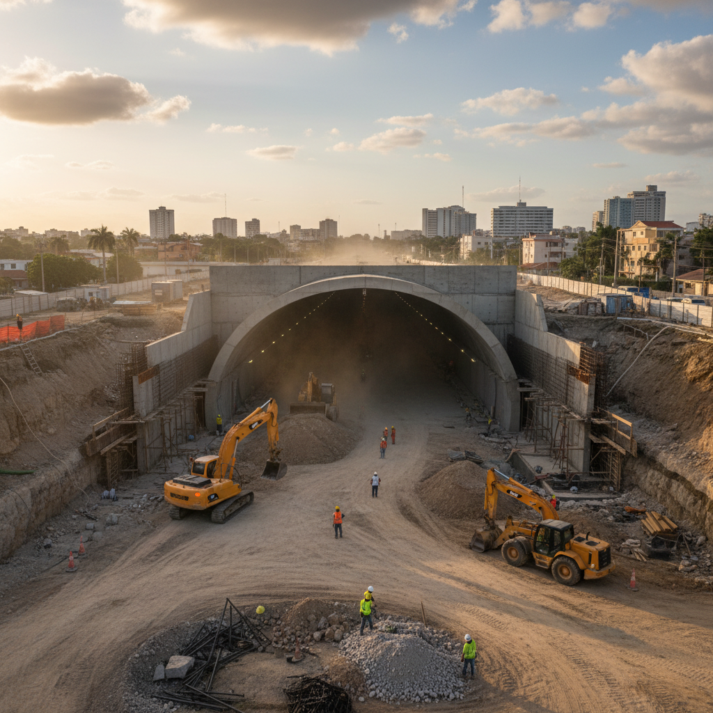 El túnel de la Luperón podría estar listo a finales de junio
