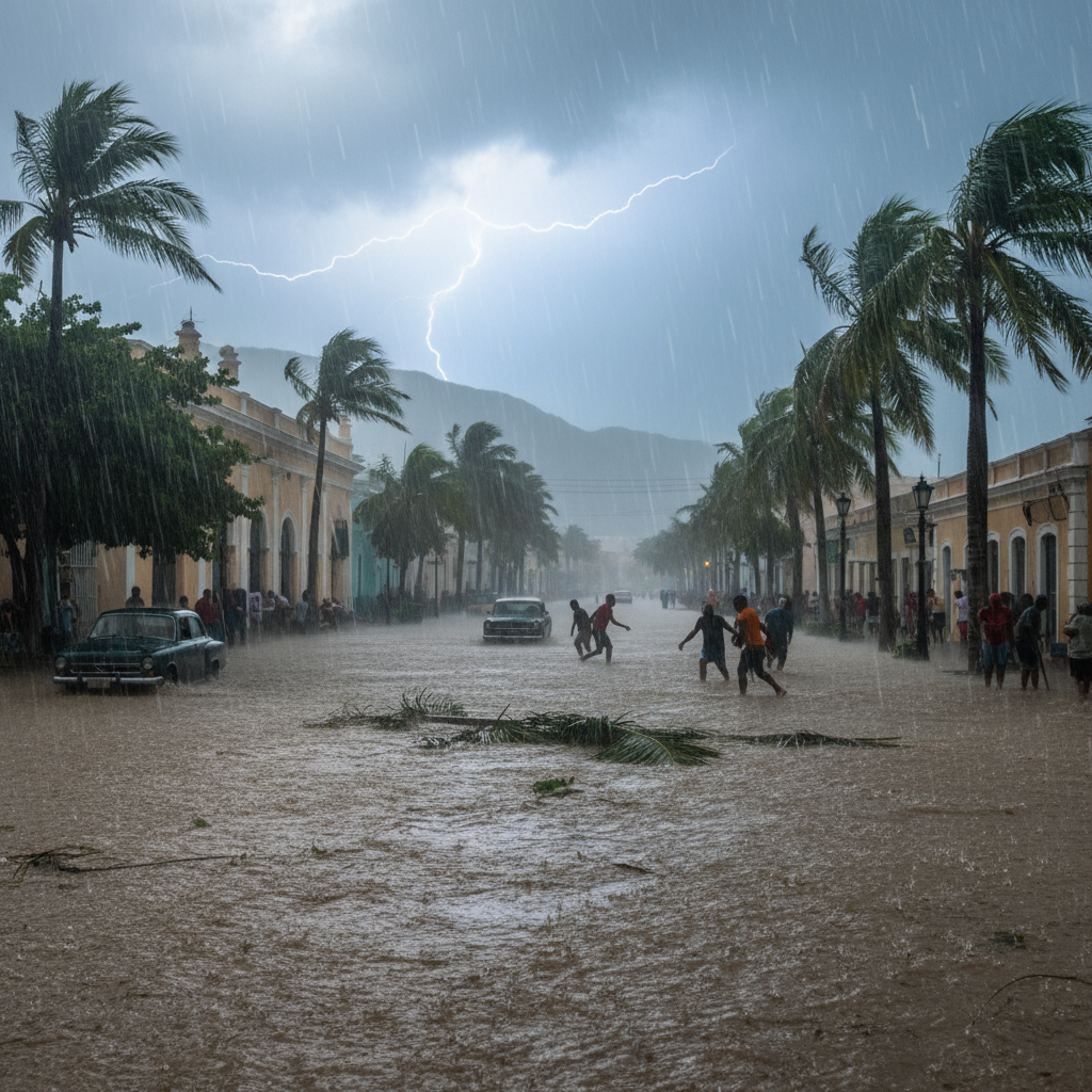 Vaguada se aleja pero lluvias continúan en Dominicana