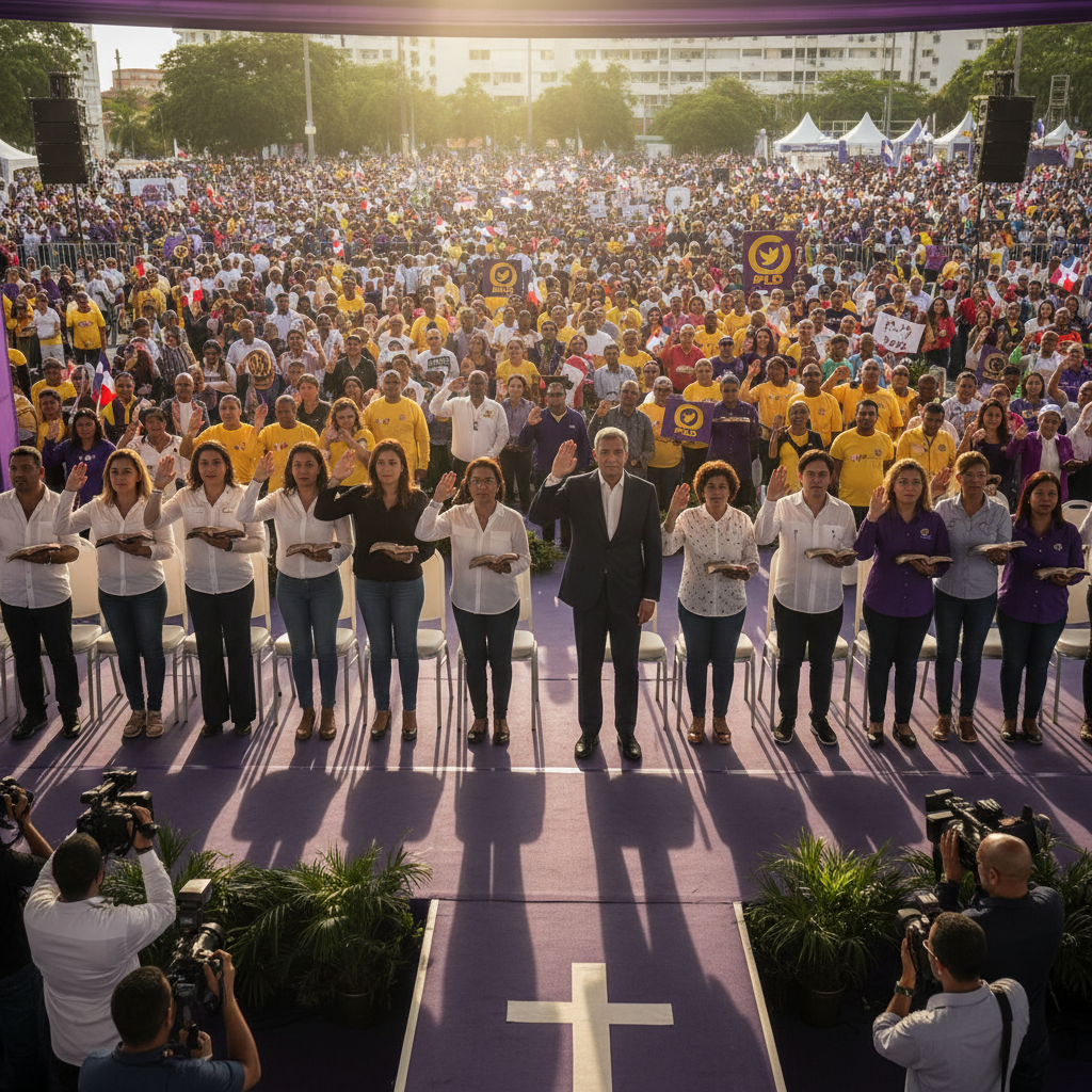 PLD juramenta movimiento cristiano