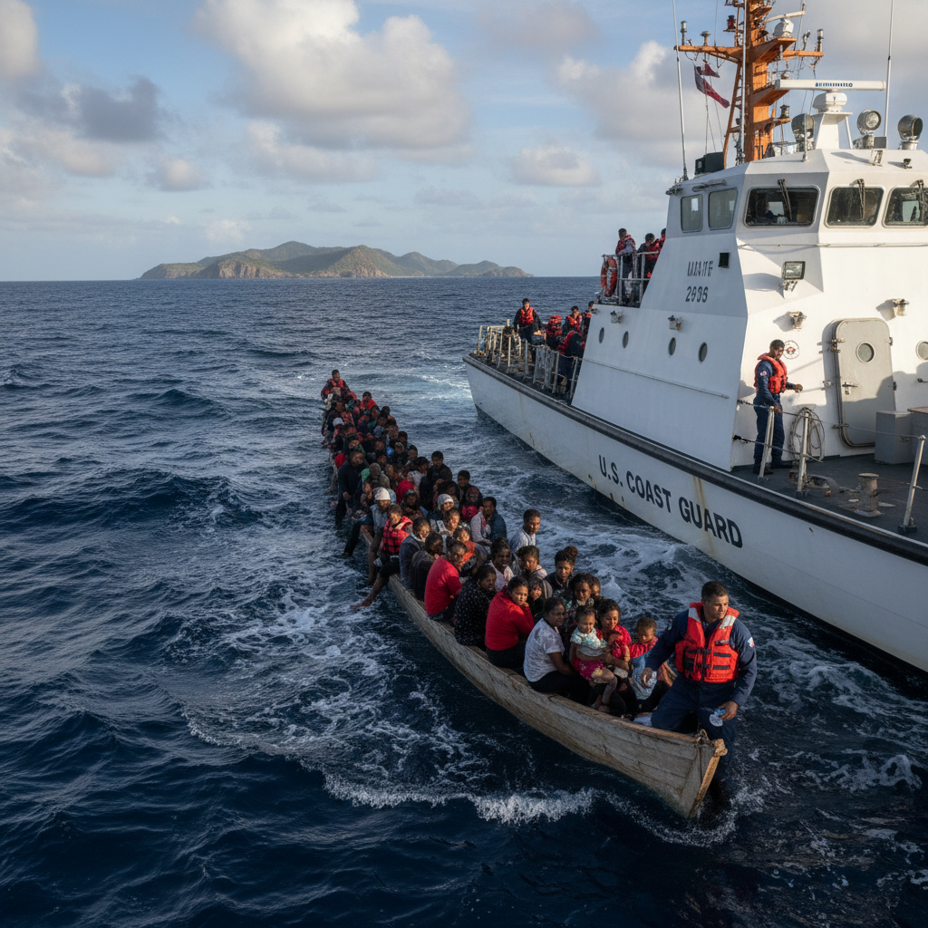 Repatriación de 21 migrantes desde aguas de Puerto Rico