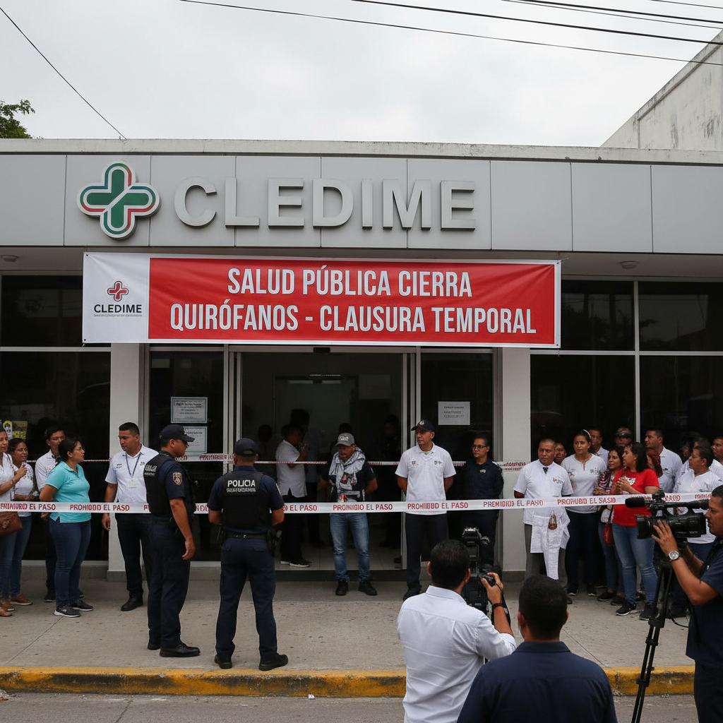 Salud Pública cierra quirófanos de CLEDIME por irregularidades graves