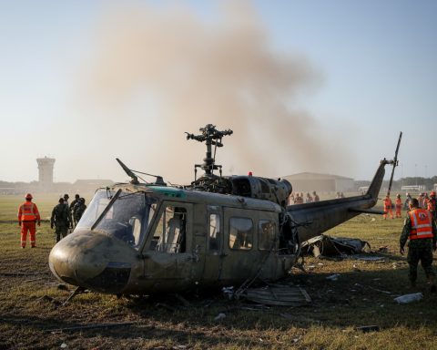 Helicóptero FARD accidente