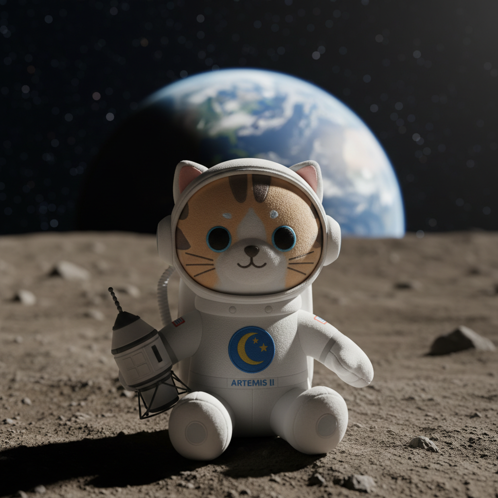 Misión Artemis II peluche