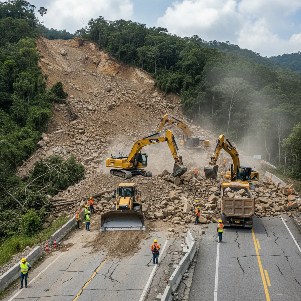 Derrumbe en Ocoa: Respuesta inmediata del Gobierno