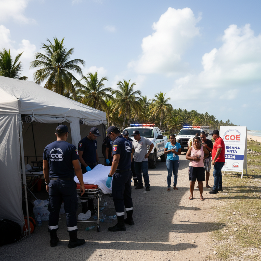 Tercer boletín COE operativo Semana Santa 2026 en desarrollo
