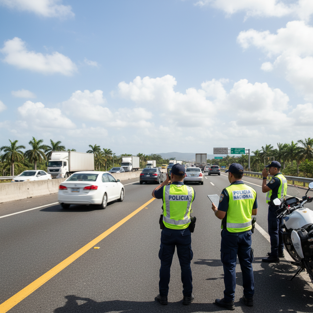 Control de velocidades en autopistas durante el retorno post-Semana Santa