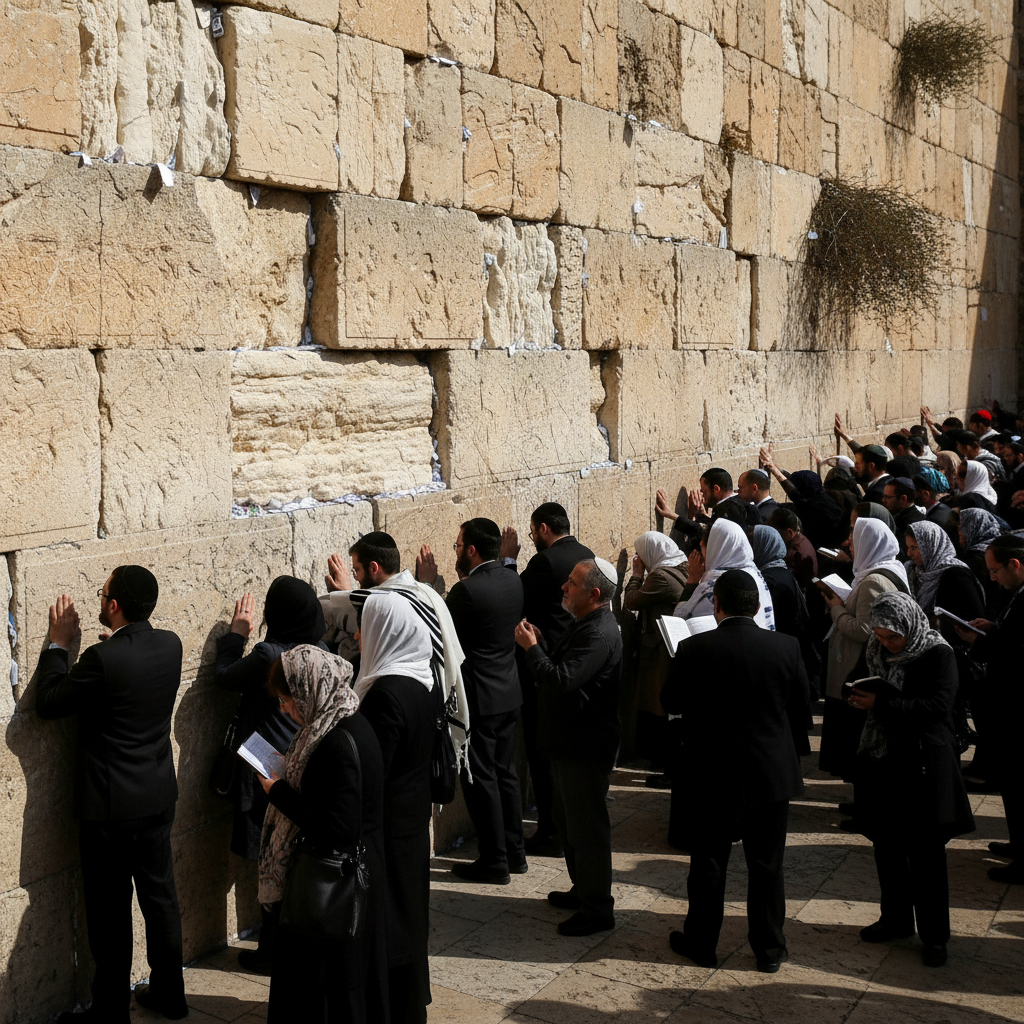 Muro de los Lamentos 100 fieles