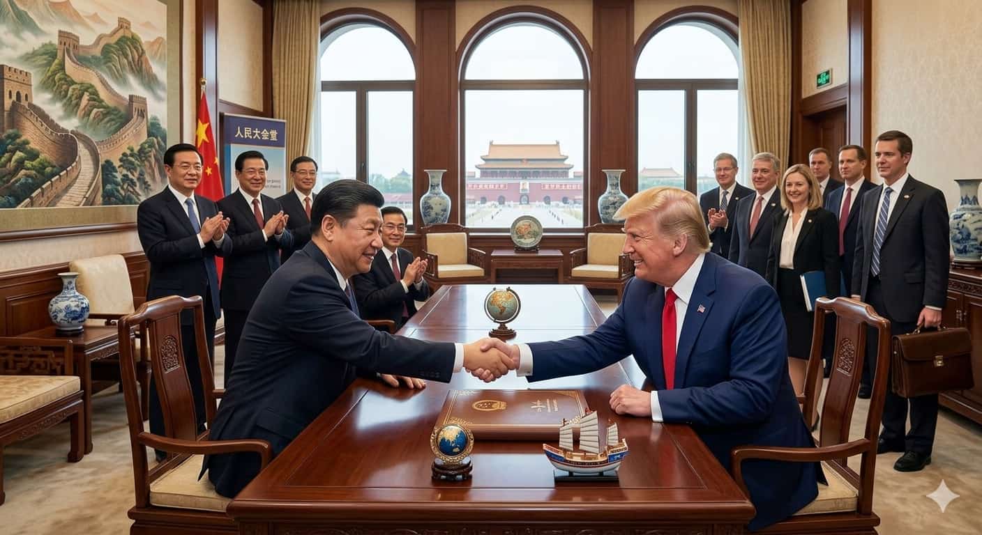 Pekín.- La visita presidencial de Donald Trump a China concluyó este viernes con un enfoque marcadamente diferente al que caracterizó su primer mandato. En lugar de mantener una postura confrontacional, Trump priorizó los intercambios económicos con el presidente Xi Jinping, relegando a un segundo plano asuntos geopolíticos sensibles como Taiwán, defensa y ciberseguridad.