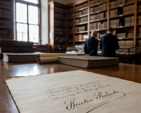 documento firmado por Cervantes