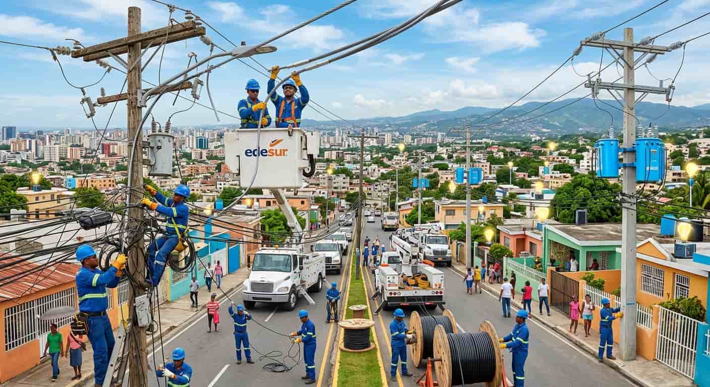 Edesur invierte RD$649 millones: Mejora Eléctrica Nacional