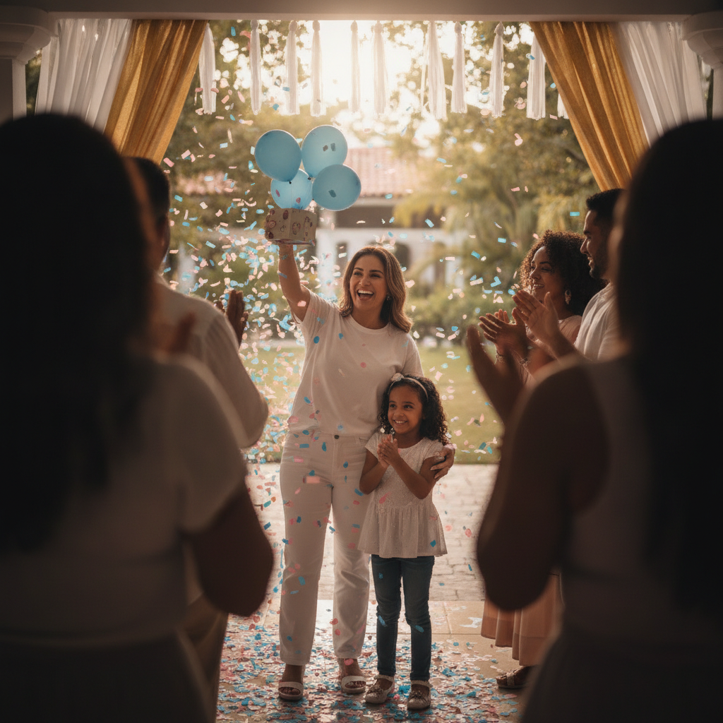 Alexandra MVP is expecting a boy after a private revelation